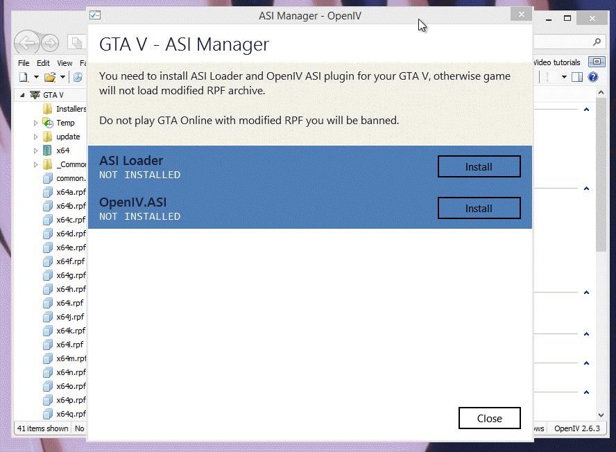 does the gta v installer recognize existing files